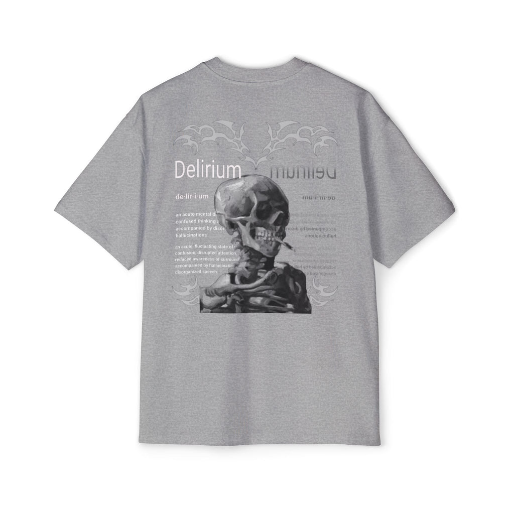 Skull Anatomy Graphic Tee — 'Delirium' Retro Gothic Oversized T-Shirt