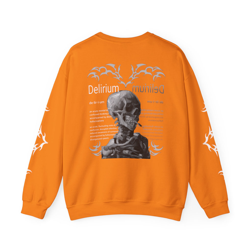 Delirium Skull Gothic Crewneck Sweatshirt | Skull Art Crewneck