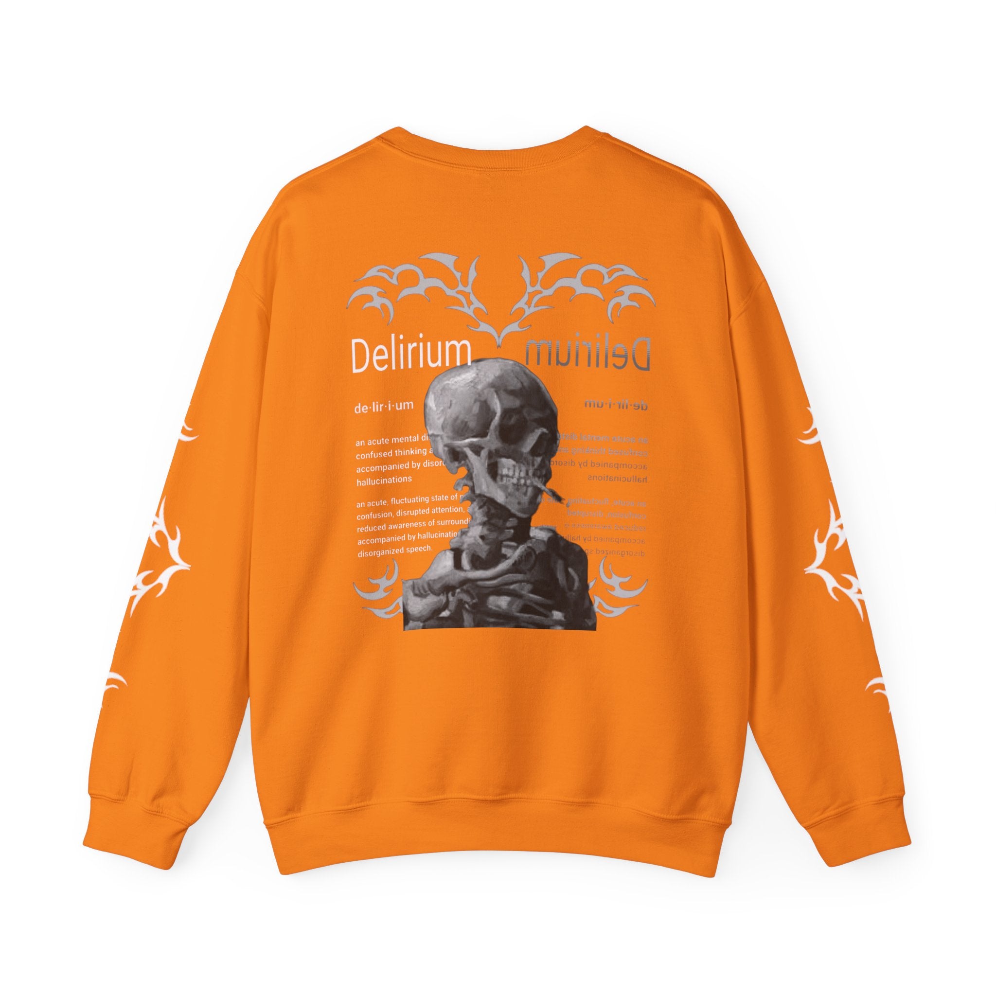 Delirium Skull Gothic Crewneck Sweatshirt | Skull Art Crewneck