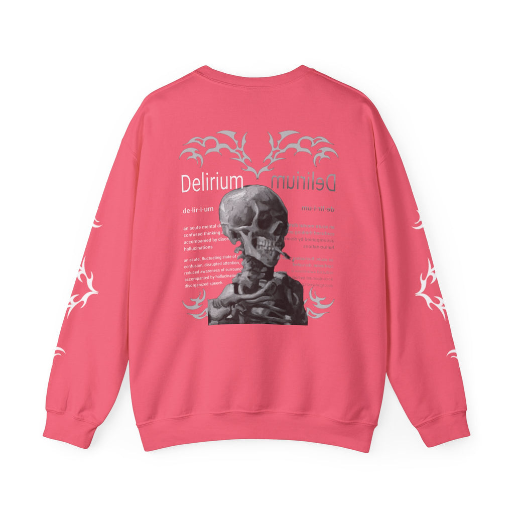Delirium Skull Gothic Crewneck Sweatshirt | Skull Art Crewneck