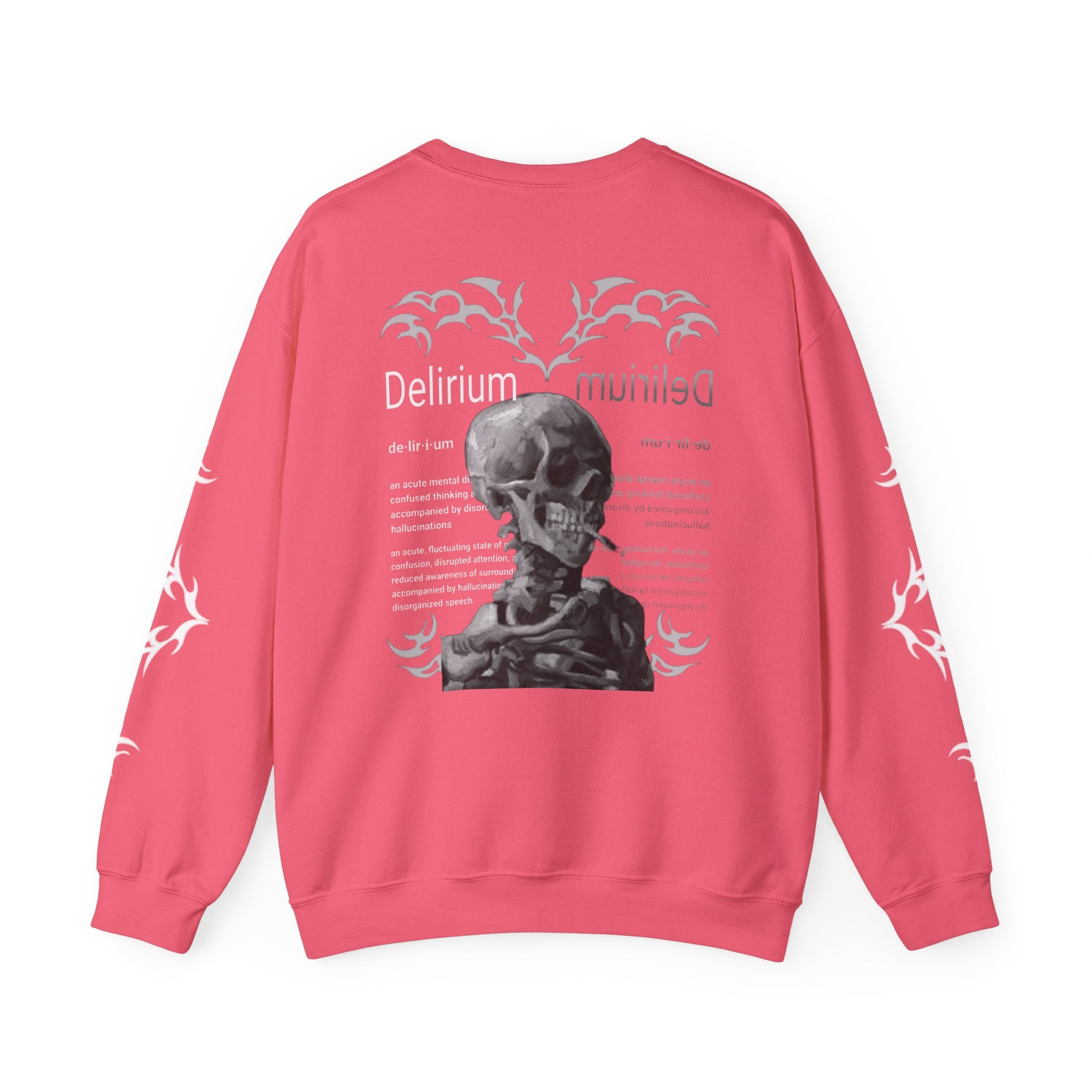 Delirium Skull Gothic Crewneck Sweatshirt | Skull Art Crewneck