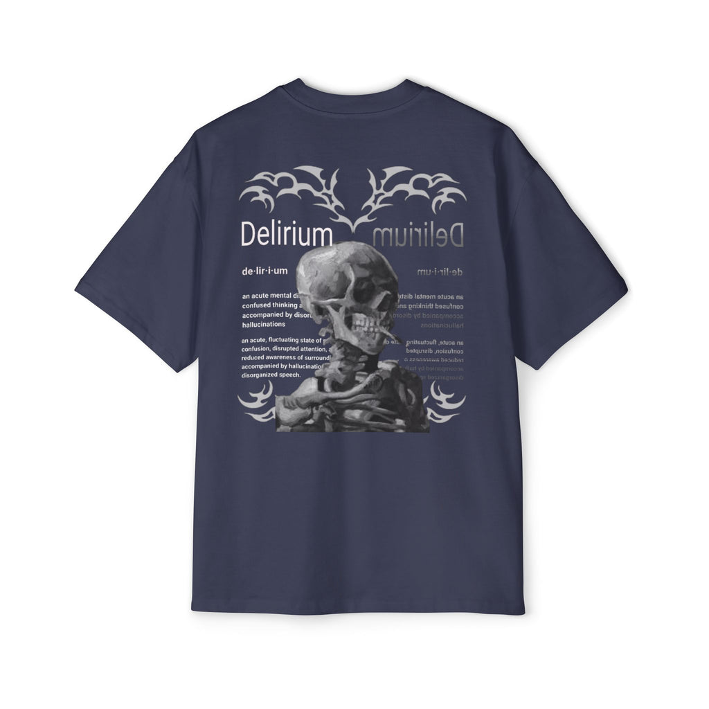 Skull Anatomy Graphic Tee — 'Delirium' Retro Gothic Oversized T-Shirt