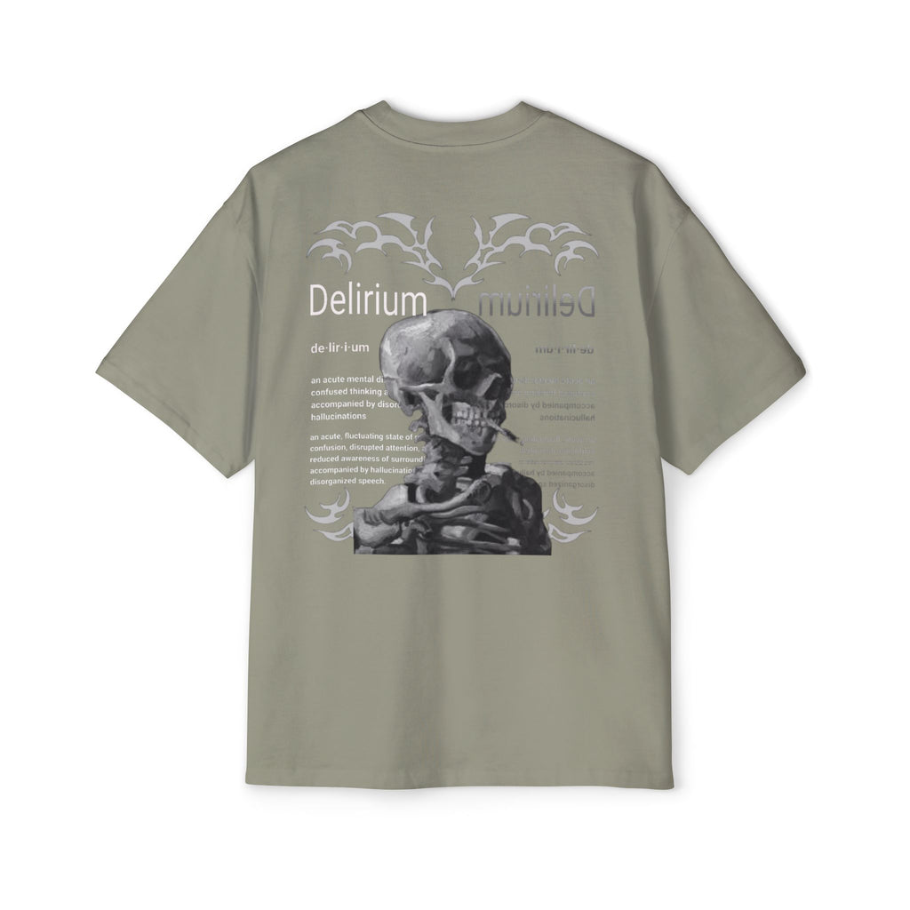 Skull Anatomy Graphic Tee — 'Delirium' Retro Gothic Oversized T-Shirt