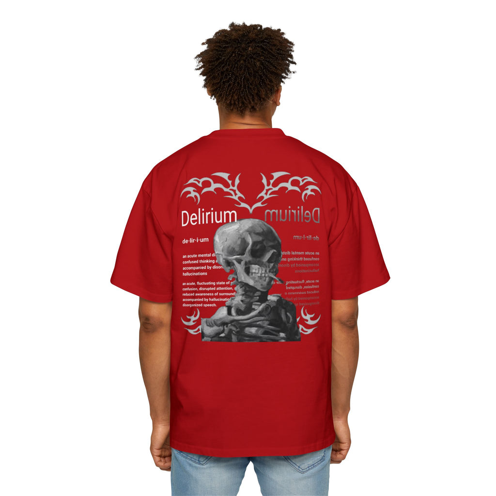 Skull Anatomy Graphic Tee — 'Delirium' Retro Gothic Oversized T-Shirt