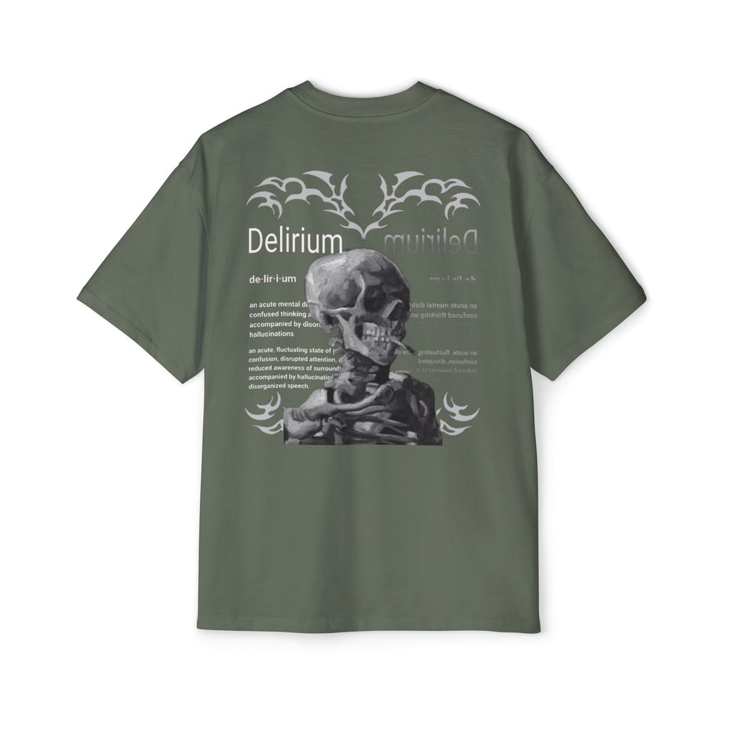 Skull Anatomy Graphic Tee — 'Delirium' Retro Gothic Oversized T-Shirt