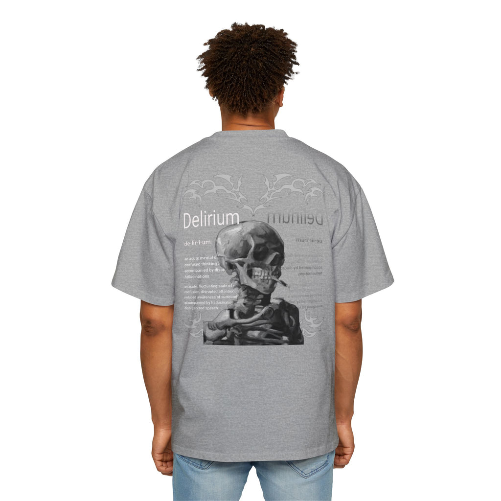 Skull Anatomy Graphic Tee — 'Delirium' Retro Gothic Oversized T-Shirt