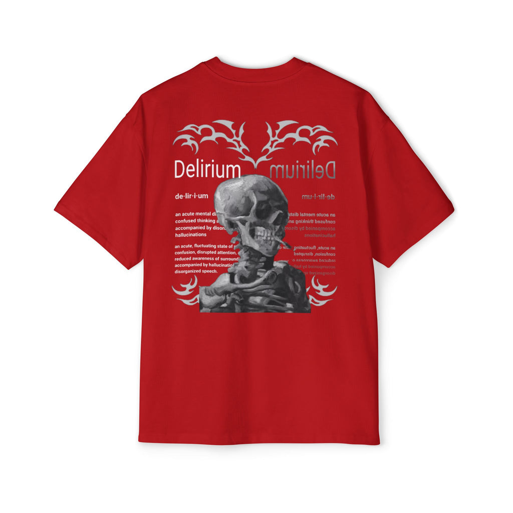 Skull Anatomy Graphic Tee — 'Delirium' Retro Gothic Oversized T-Shirt