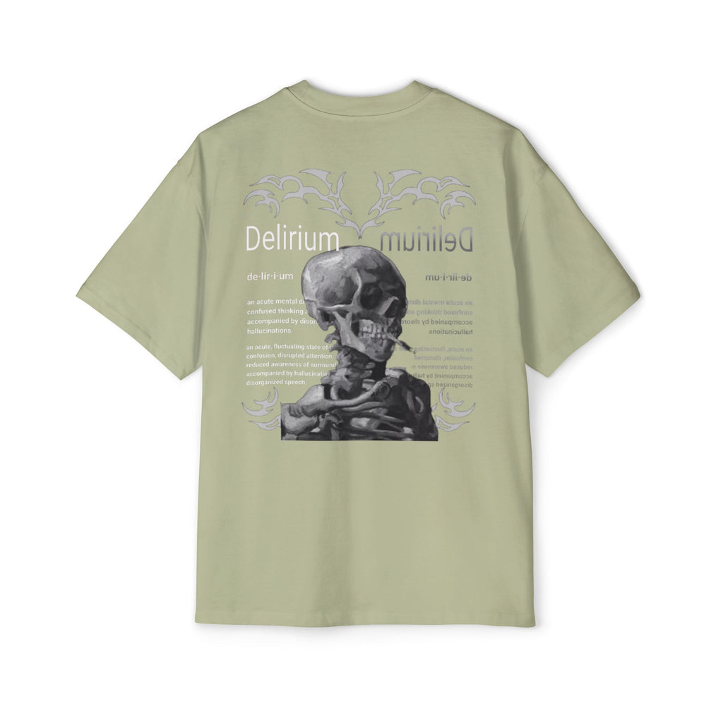 Skull Anatomy Graphic Tee — 'Delirium' Retro Gothic Oversized T-Shirt