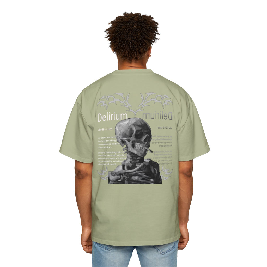 Skull Anatomy Graphic Tee — 'Delirium' Retro Gothic Oversized T-Shirt