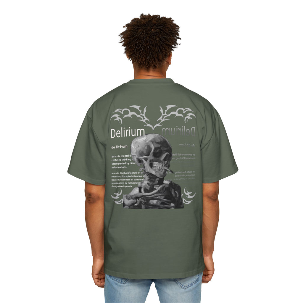 Skull Anatomy Graphic Tee — 'Delirium' Retro Gothic Oversized T-Shirt