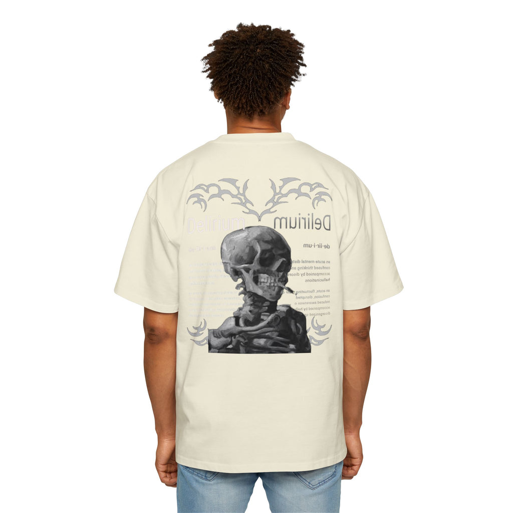 Skull Anatomy Graphic Tee — 'Delirium' Retro Gothic Oversized T-Shirt